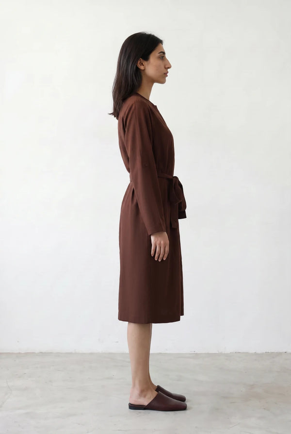 Belted Utility Midi Dress