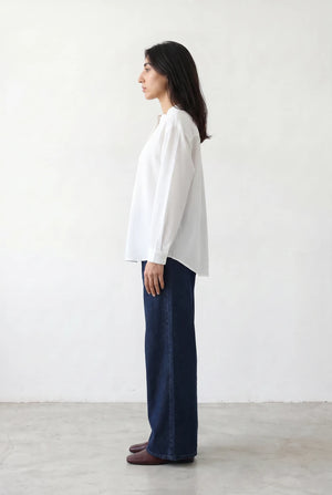 Mandarin Collar Button Shirt