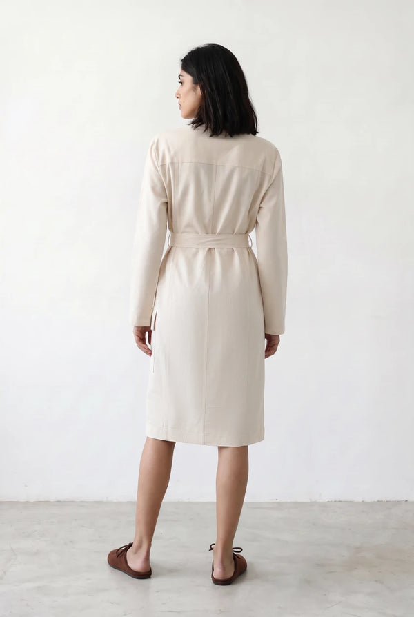 Belted Utility Midi Dress