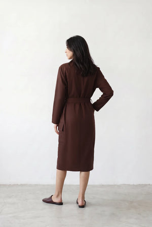 Belted Utility Midi Dress