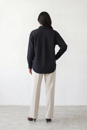 Pleated Wide-Leg Pants