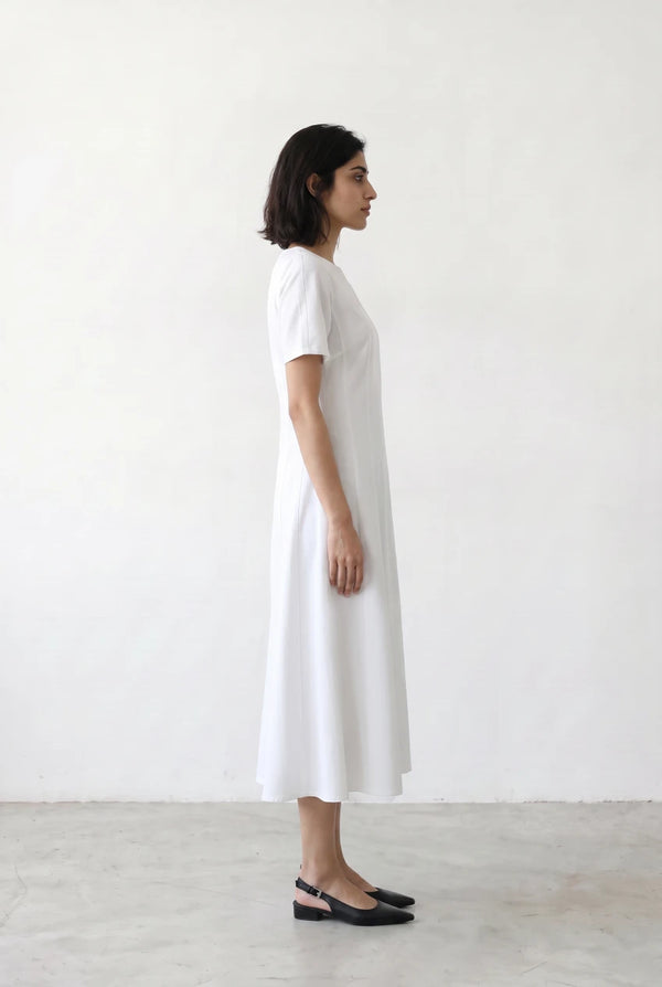 Panelled Flare Midi Dress