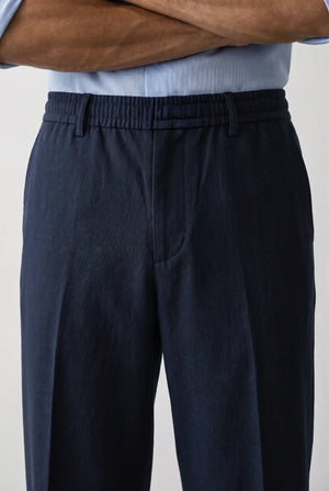 Straight-Leg Cotton Trousers