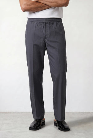 Straight-Leg Cotton Trousers