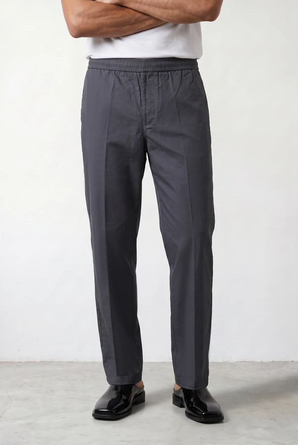 Straight-Leg Cotton Trousers