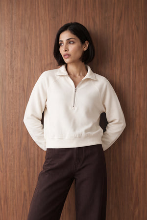 Ottoman Half Zip Sweatshirt