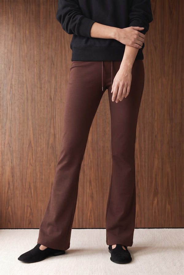 Flared Interlock Trousers