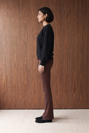 Flared Interlock Trousers