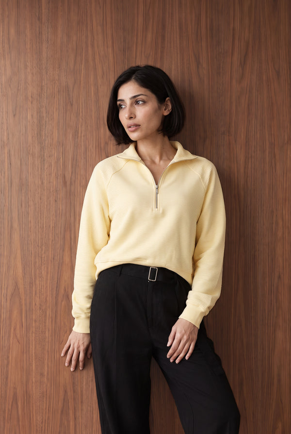 Ottoman Half Zip Sweatshirt