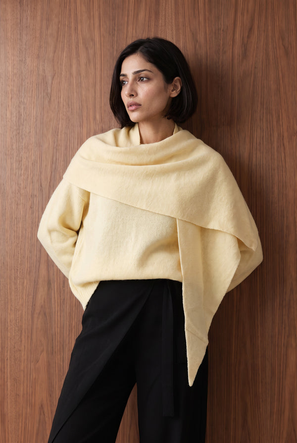 Knit Jumper With Scarf