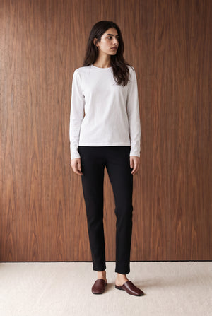 Slim Cropped Interlock Trousers
