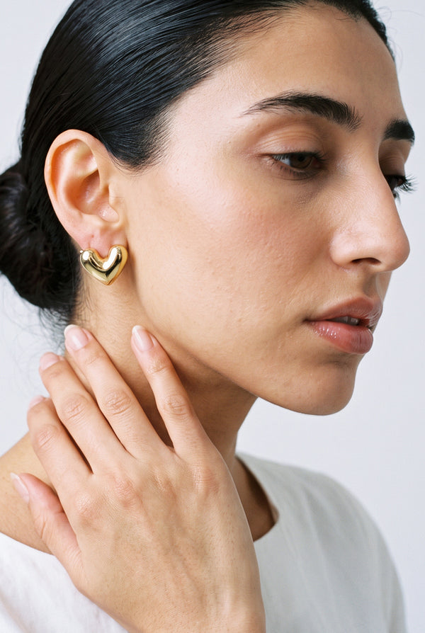 Layered Heart earrings