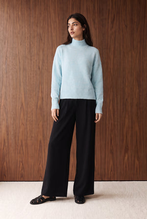 Soft Knit High Neck Sweater