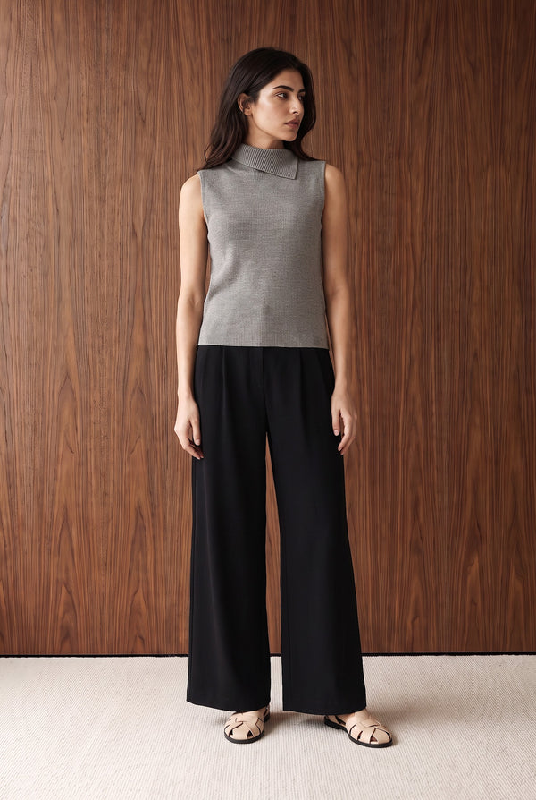 Draped Neck Top