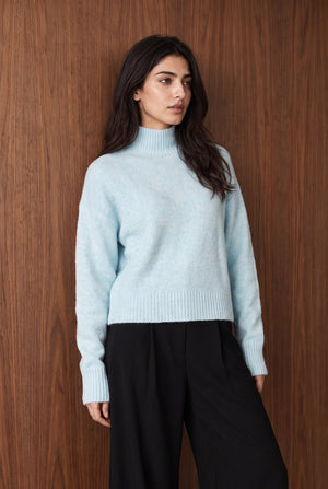 Soft Knit High Neck Sweater