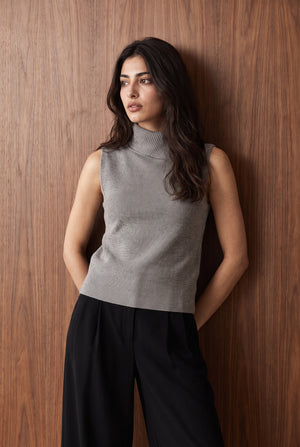 Draped Neck Top