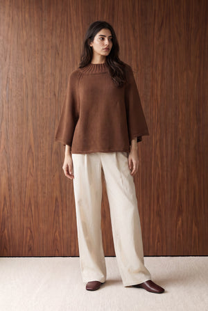 Wide Sleeve Knit Sweater