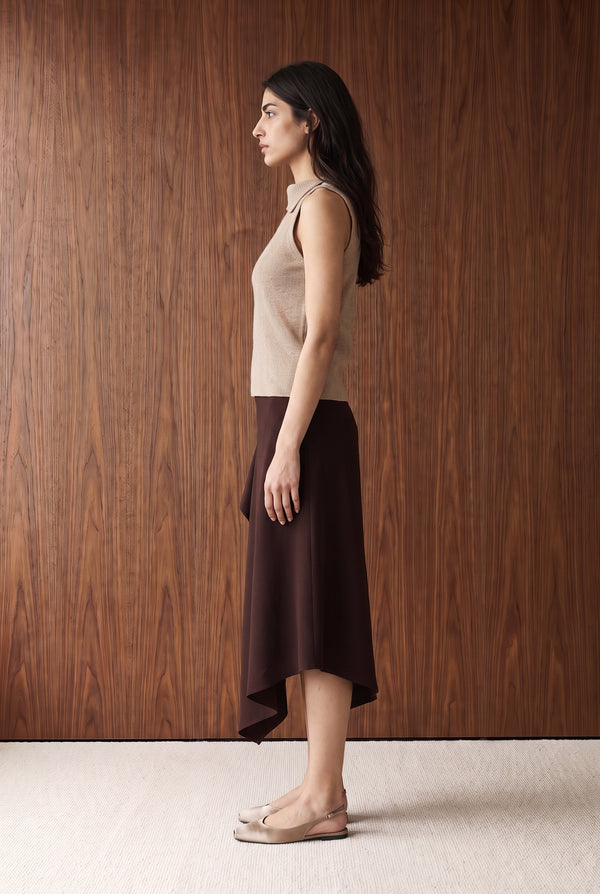 Draped Neck Top