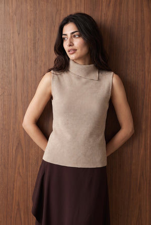 Draped Neck Top