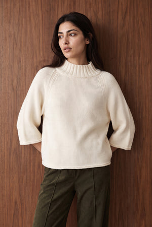 Soft Knit High Neck Sweater