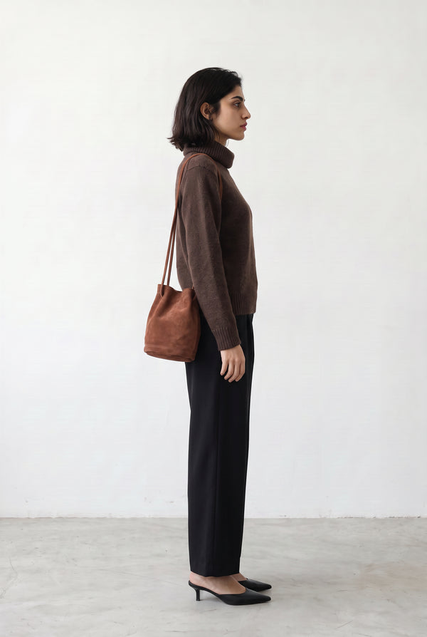Luxe Bucket Bag - BROWN