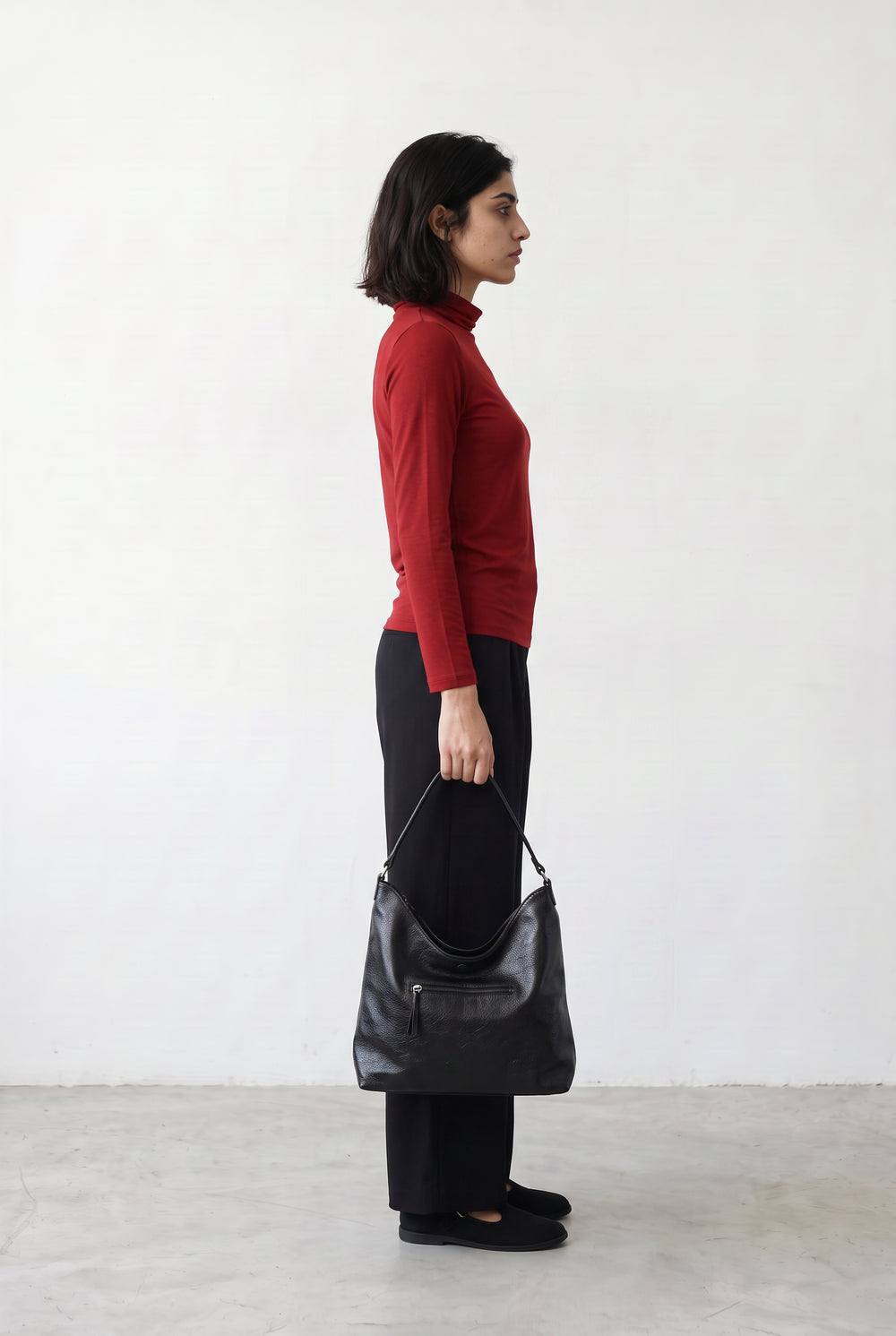 black and burgundy