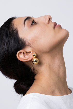Polished Gold Studs