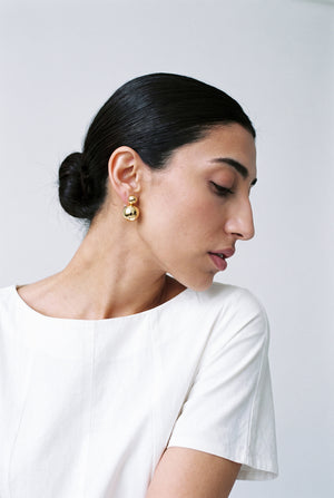 Polished Gold Studs