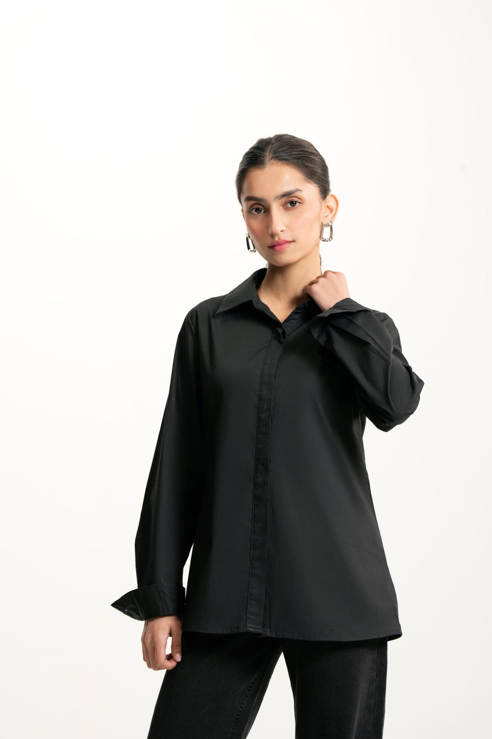 Slim Panelled Shirt