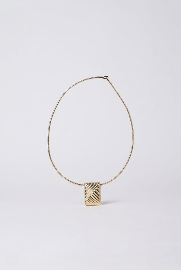 Sculpted Rectangle Pendant