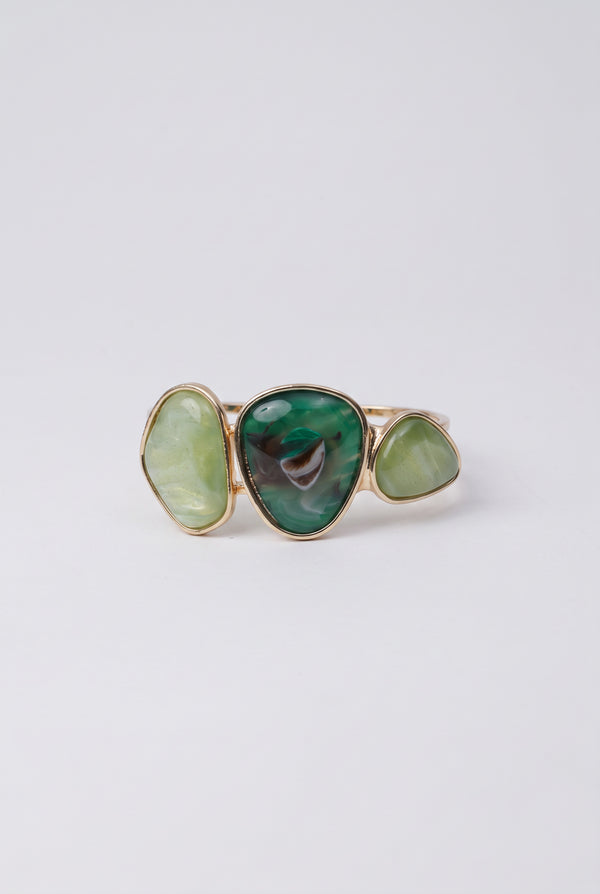 Geometric Stone-Accent Handcuff