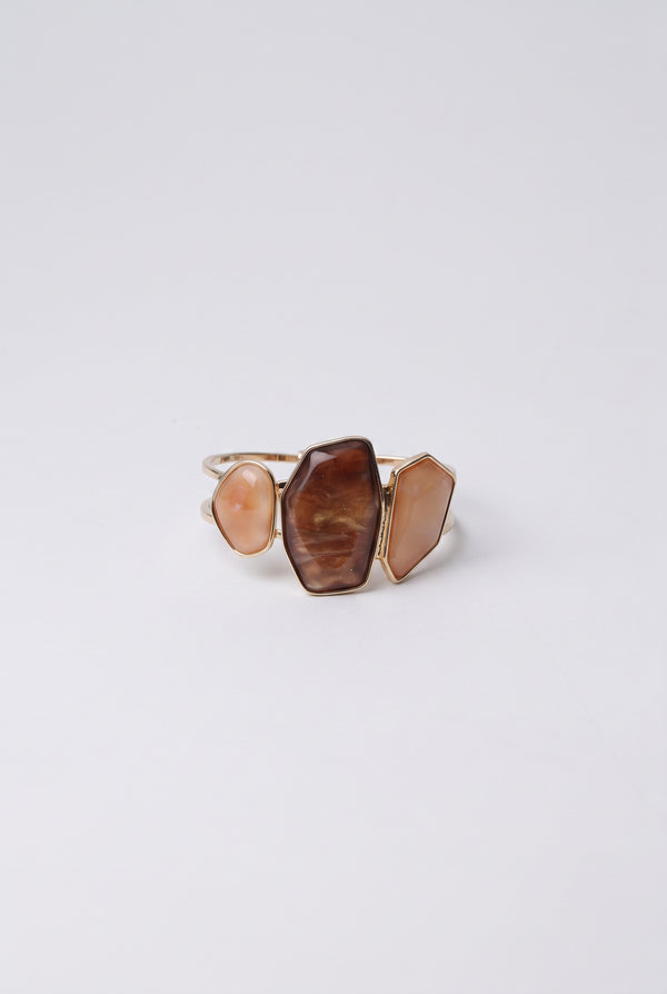 Geometric Stone-Accent Handcuff
