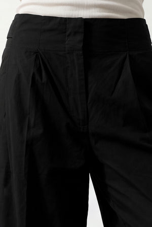Pleated Adjustable Barrel Pants