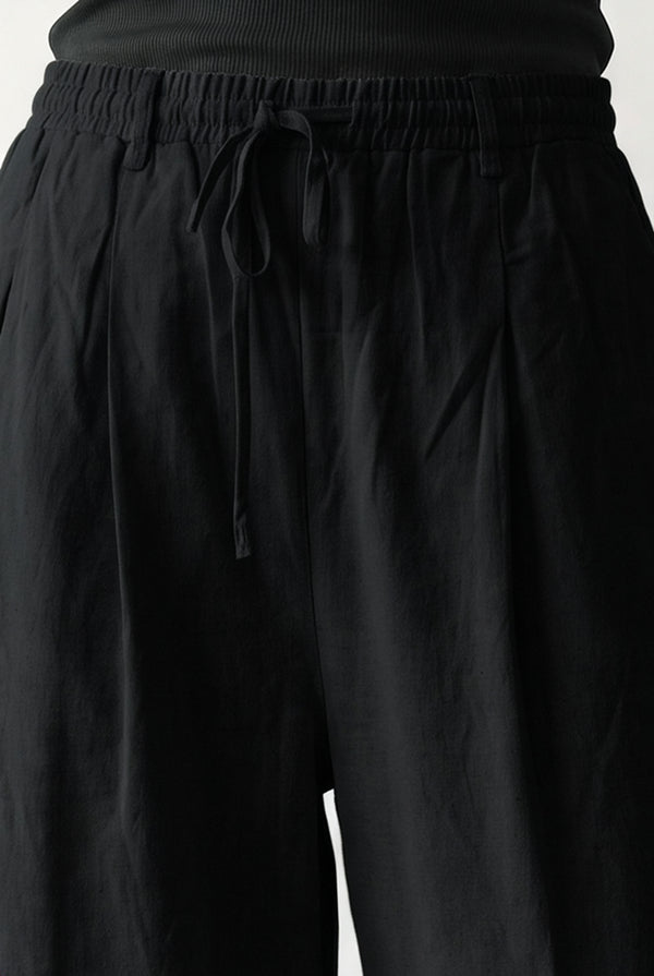 Drawstring Wide-Leg Trousers