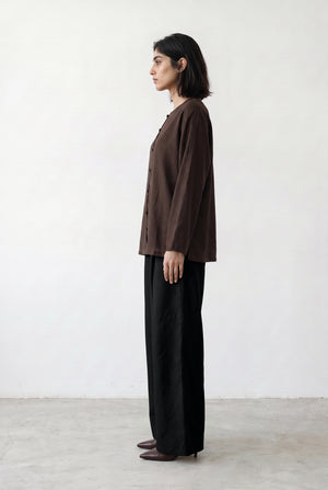 Drawstring Wide-Leg Trousers