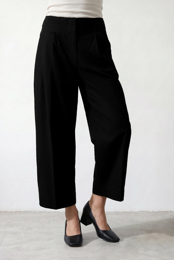 Pleated Adjustable Barrel Pants